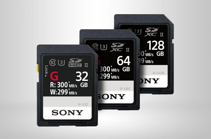 Sizes of the New Sony SD Cards