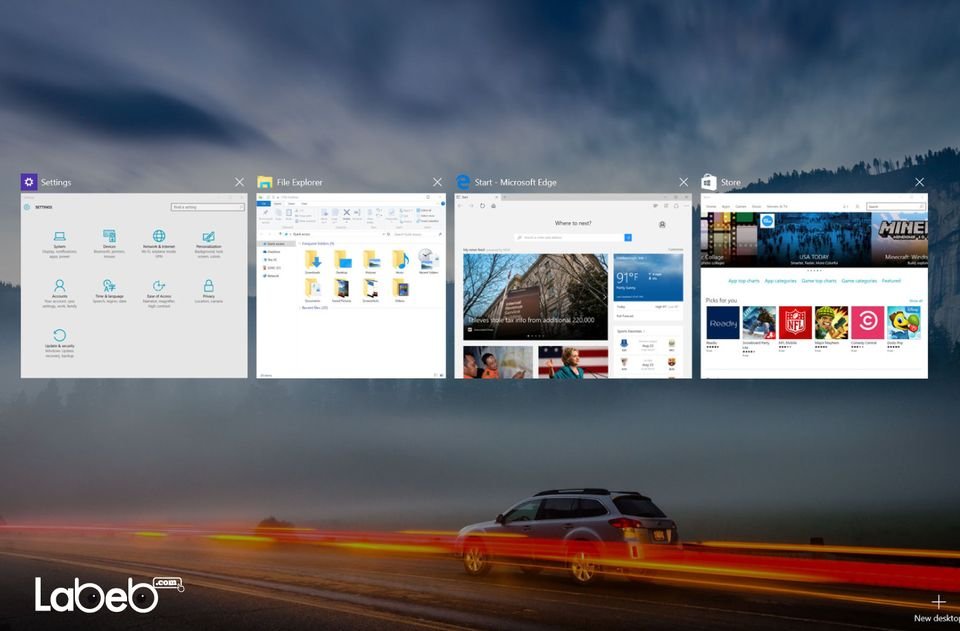 إمكانية تعدد Desktop في ويندوز 10