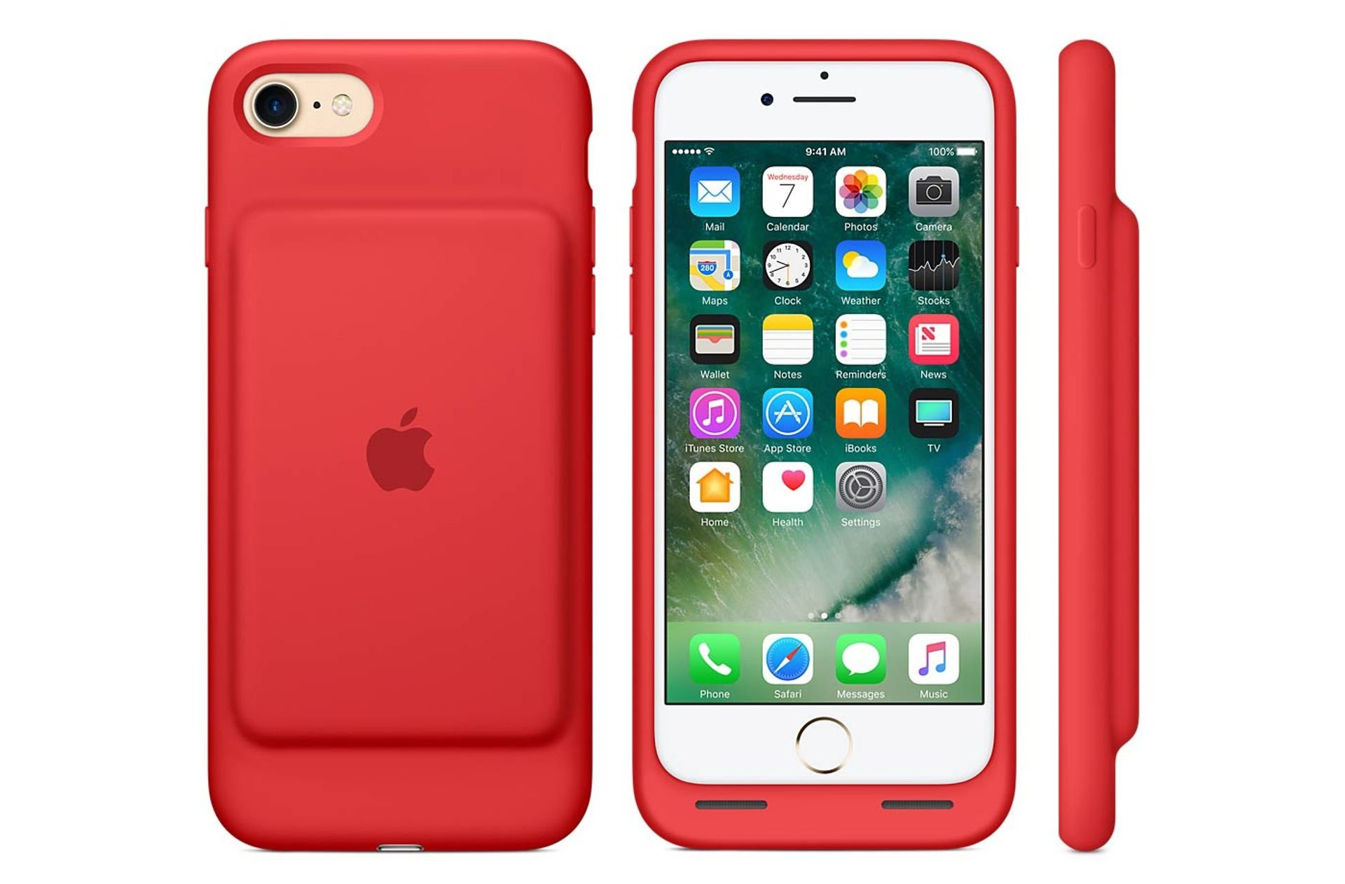Красный телефон айфон. Apple Smart Battery Case для iphone 7 Plus. Айфон 7 красный. Оригинальный айфон 7 красный. Чехол для аккумулятора.