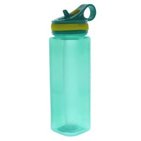 مطرة ماء بلاستيك شفاف 700 مل اخضر