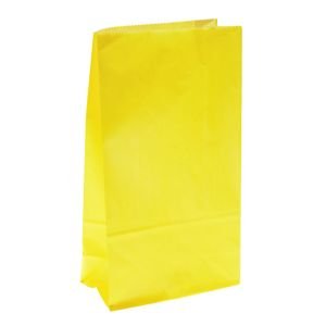 שקית נייר בסיס- צהוב 6 יח