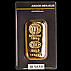 لوح صب الذهب من ارجور هيراوس - 100 جم  و هو  صنع سويسري 