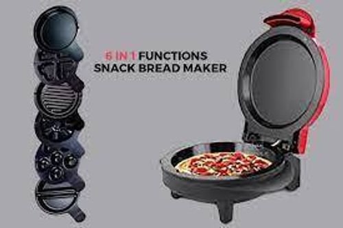 اجهزة الطبخ والحلويات | جهاز الاسرة 6 في 1 ادوات صنع الحلويات - طبخ الخبز و الشواء و البيتزا و الوا