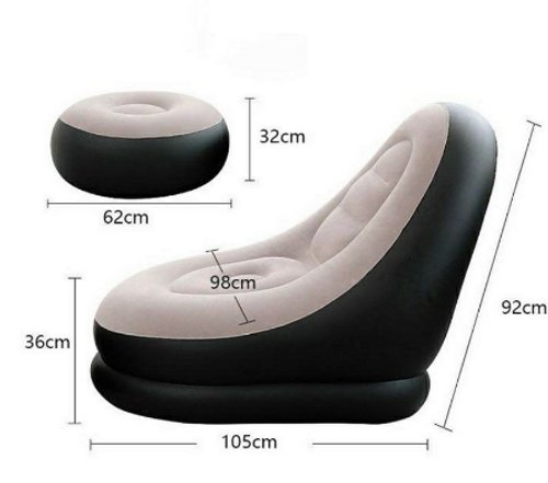 Relaxing air sofa كراسي استرخاء هواء قابل للنفخ، أريكة قابلة للنفخ، مع مسند للقدمين كراسي نفخ