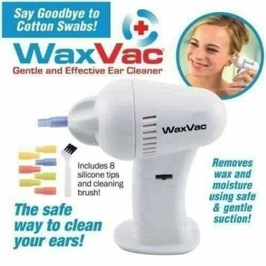 WaxVac كيف تنظيف الاذن في المنزل؟ جهاز تنظيف الأذن المسدودة في المنزل طرق تنظيف الأذن أدوات تنظيف
