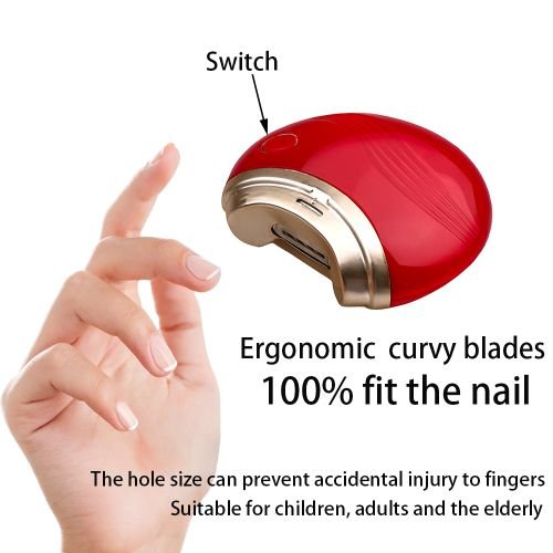قصافة أظافر اليدين اوالقدم مقص شحن لكبار السن electric nail clippers ، تستخدم لأظافر القدمين مقص