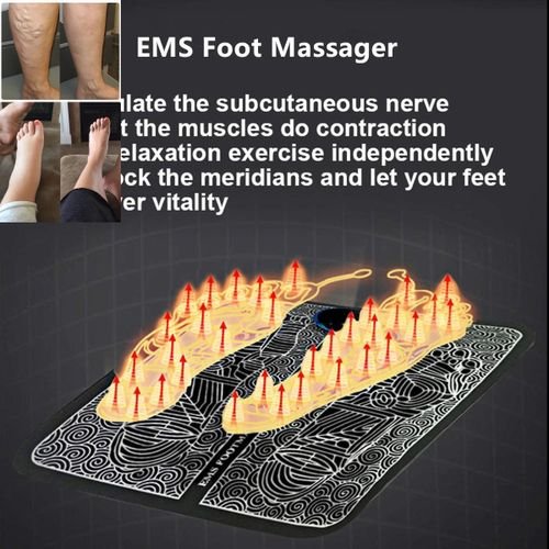 Ems Foot Massager - جهاز علاج الدوالي و تورم القدمين مع ريموت كونترول - علاج انتفاخ القدمين - علاج