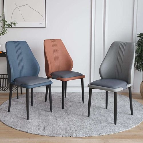  Dining Chair Design Table Leather Nordic Cheap Indoor Home Furniture