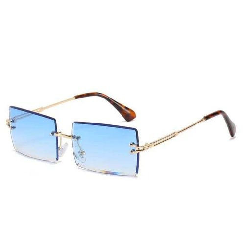 Fashion Rimless Sunglasses Women Trendy Small Rectangle Sun Glasses Summer