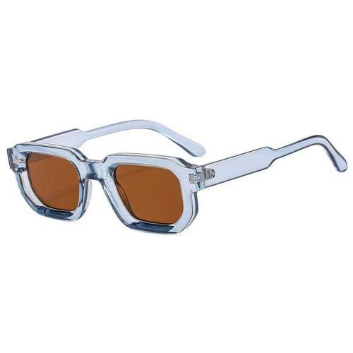 Square Sunglasses for Women Men Punk Blue New Fashion نظارات شمسية مربعة للنساء والرجال  