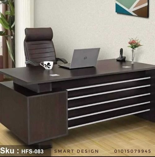 Modern Spanish MDF wood manager's desk, office furniture مكتب ادارة مودرن اداري لمدير  الخشب mdf اسب