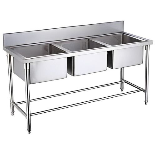 Stainless Steel Kitchen Cabinet Working Table & Bowl Sink