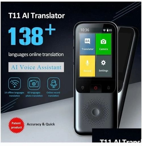 T11 مترجم اللغة في الوقت الحقيقي مترجم الصوت الذكي ... اجهزة ترجمة فورية ترجمة صوتية T11 مترجم صوتي