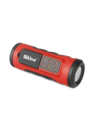 مشغل MP3 مع مكبر صوت وضوء فلاش من iBeat- سعة 2 جيجابايت - لون أحمر