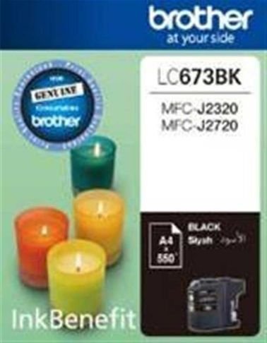 Brother - LC673BK - High-Yield Ink Cartridge - Black color