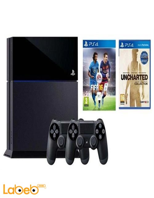 Sony PlayStation 4 1TB Console + 2Controllers + 2games- PS4-1TB+2CONT
