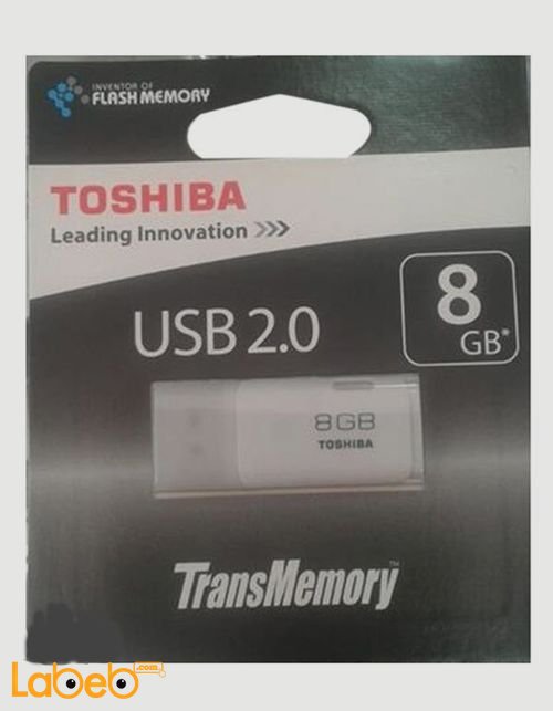 فلاش USB توشيبا - ذاكرة 8 جيجابايت - THNU08HAYWHT6