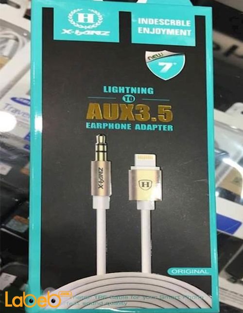 lightning to aux3.5 earphone adapter - for iPhone 7- 1m - HD-A710