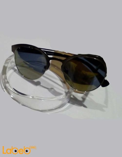 نظارات شمسية Vintage - للرجال - إطار أسود - عدسة سوداء - موديل VTH13