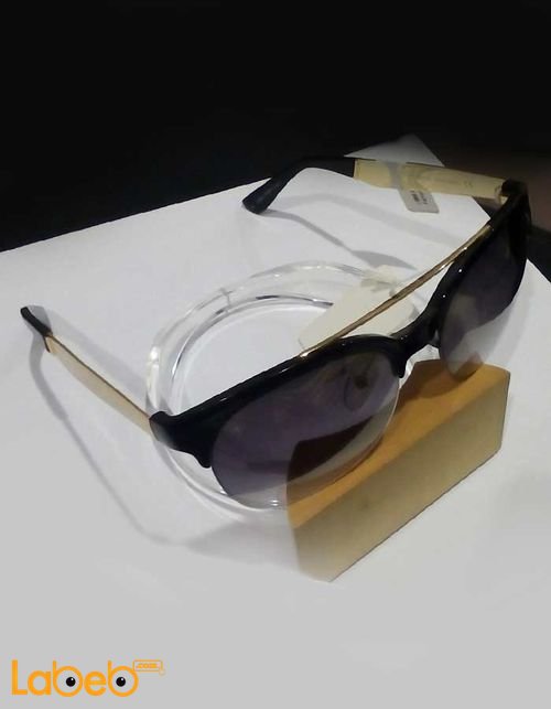 نظارات شمسية Vintage - إطار أسود - عدسة سوداء - موديل VIT-01