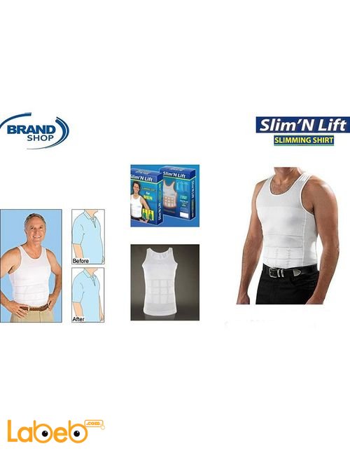 Slim n lift slimming shirt - for mens - White color