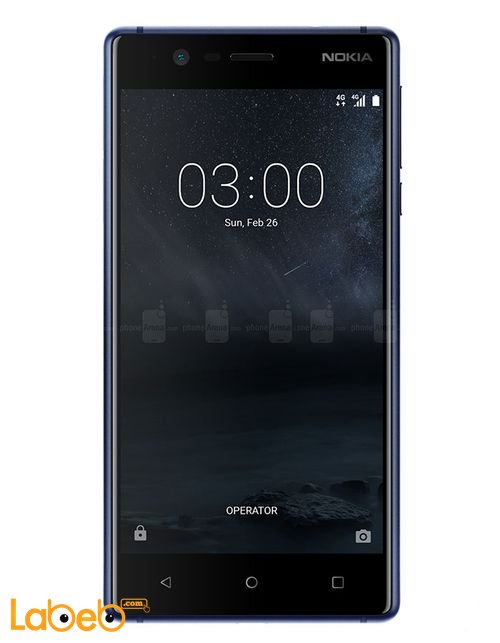 Nokia 3 smartphone - 16GB - 4G LTE - 5inch - Black color
