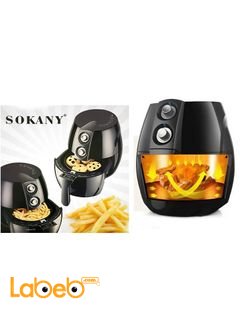 مقلاة الطعام بنظام الهواء الساخن Sokany - بدون زيت - كهربائية