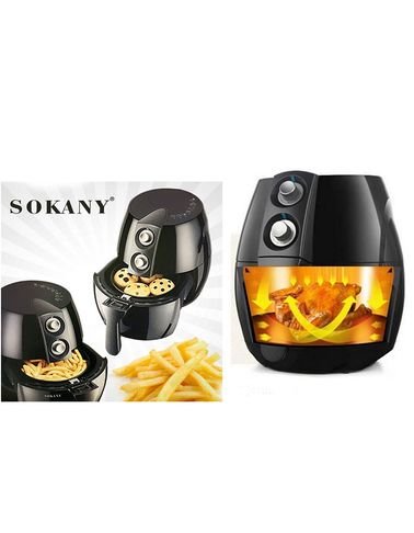 مقلاة الطعام بنظام الهواء الساخن Sokany - بدون زيت - كهربائية