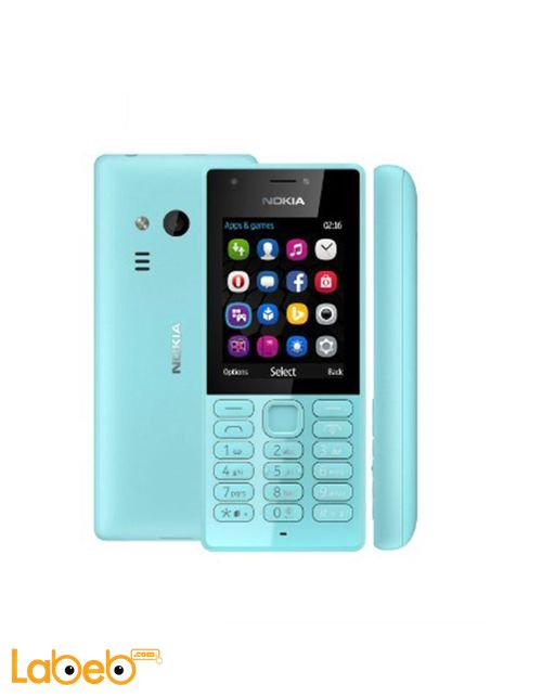 Nokia 216 Dual sim mobile - 16MB RAM - 2.4inch - Blue color