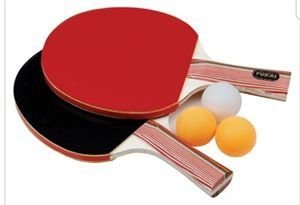 מחבט טניס שולחן מקצועי + 3 כדורים ( זוג )