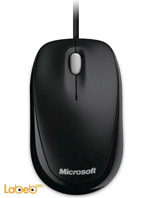 ماوس بصري سلكي ميكروسوفت 500 - منفذ USB - لون أسود