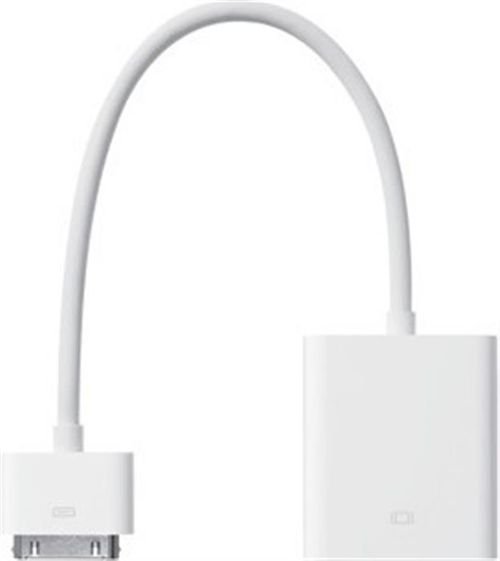 Apple iPad 30-Pin to VGA Adapter - White color - A1368