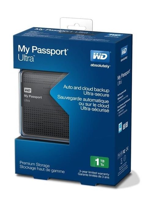 WD My Passport Ultra 1TB 3.0 Portable Hard Drive - WDBZFP0010BTT