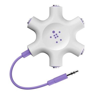 Belkin Multi Headphone Audio Jack Splitter - Purple color(F8Z274btPUR)