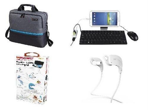 promate TopLoader 15.6-inch- Laptop Bag +Card Reader+Bluetooth Earphon