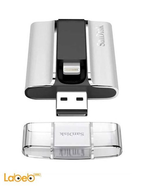 SanDisk iXpand USB Flash Drive - 32GB - silver - SDIX-032G-G57