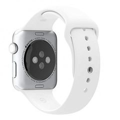 Apple Sport Watch - 38mm Silver Aluminum Case - White Sport Band