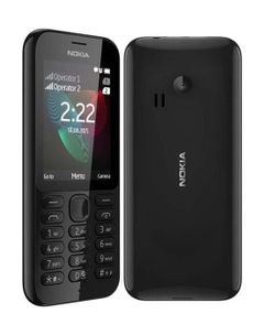 Microsoft Nokia 222 2MP Dual Sim Smartphone - Black color - Nokia 222