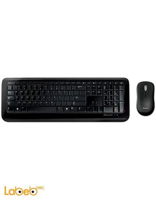 لوحة مفاتيح وماوس لاسلكيات ميكروسوفت - أسود - Wireless 800