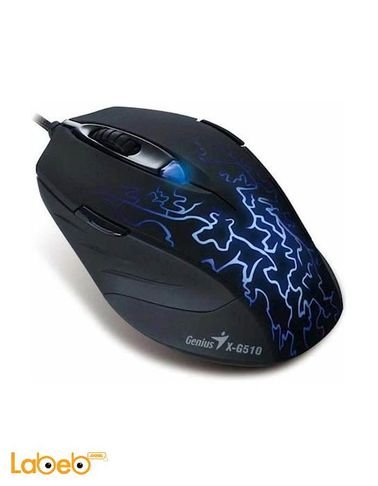 Genius Wired Gaming Mouse - Black color - MOUSE X-G510