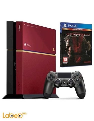 Sony PlayStation 4 - 500GB - 1 Controller - PS4-CONS+MGS-Red/B
