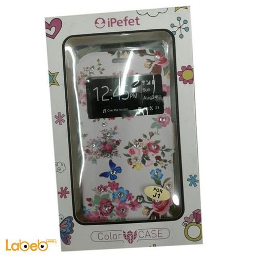 iPefet Mobile cover - for galaxy J1 - decorated with flowers
