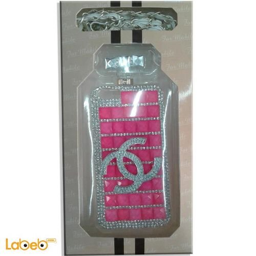 for mobile Back cover mobile - Samsung G6 - Pink and silver