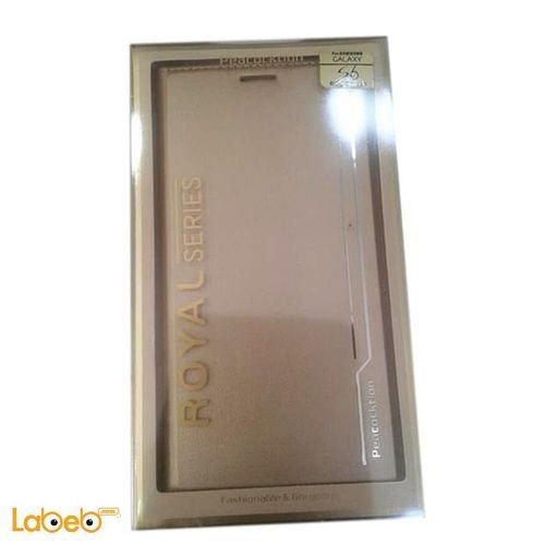 Royal serias mobile cover - for Galaxy S6 Edge plus - Gold color