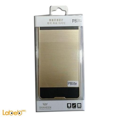 Shaheen mobile cover - suitable for Huawei P8lite  - Gold color