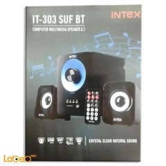 مكبر صوت انتيكس - 2.1 للكمبيوتر - تصميم اسود وازرق - IT-303 BT