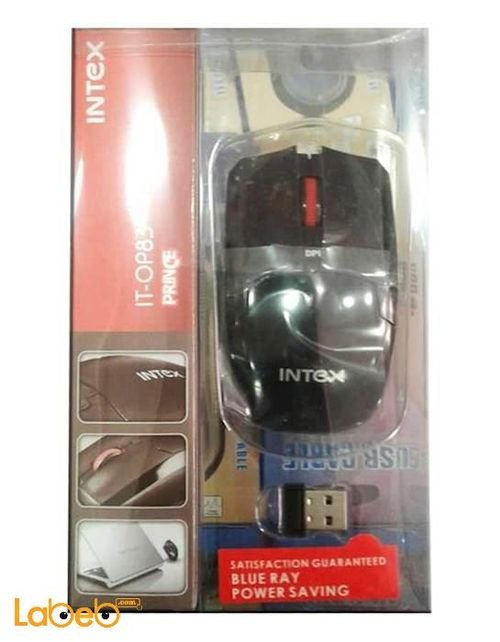 Intex wireless computer mouse - Black color - IT OP83