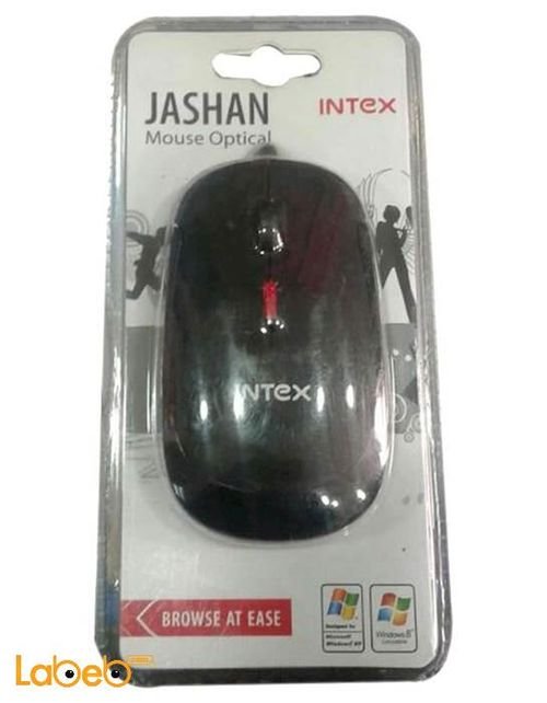 Intex mouse - USB - Black color -  IT OP81