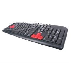 لوحة مفاتيح انتيكس لاسلكية - سليم اوبيرا - احمر واسود - IT-1018