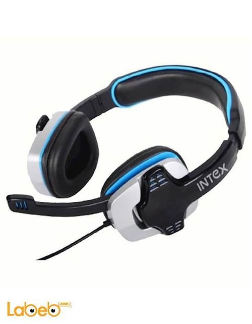 Intex stereo headphone for smart phones - black color -  IT HS501